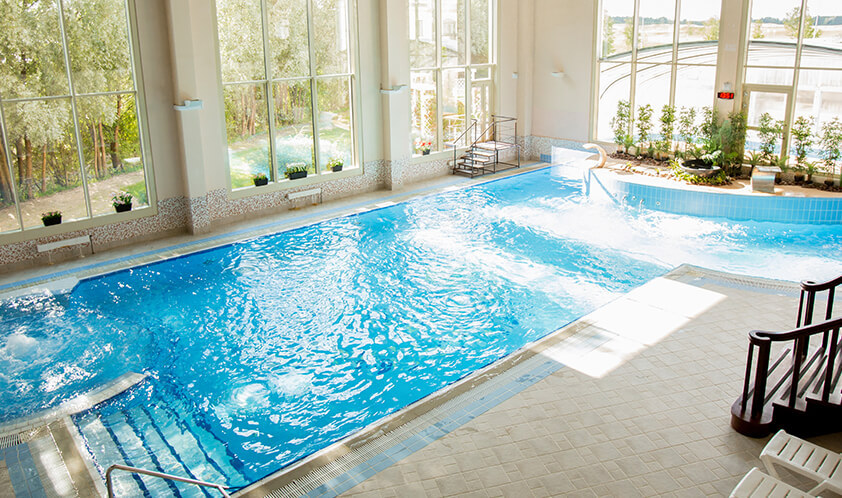 area externa com piscina