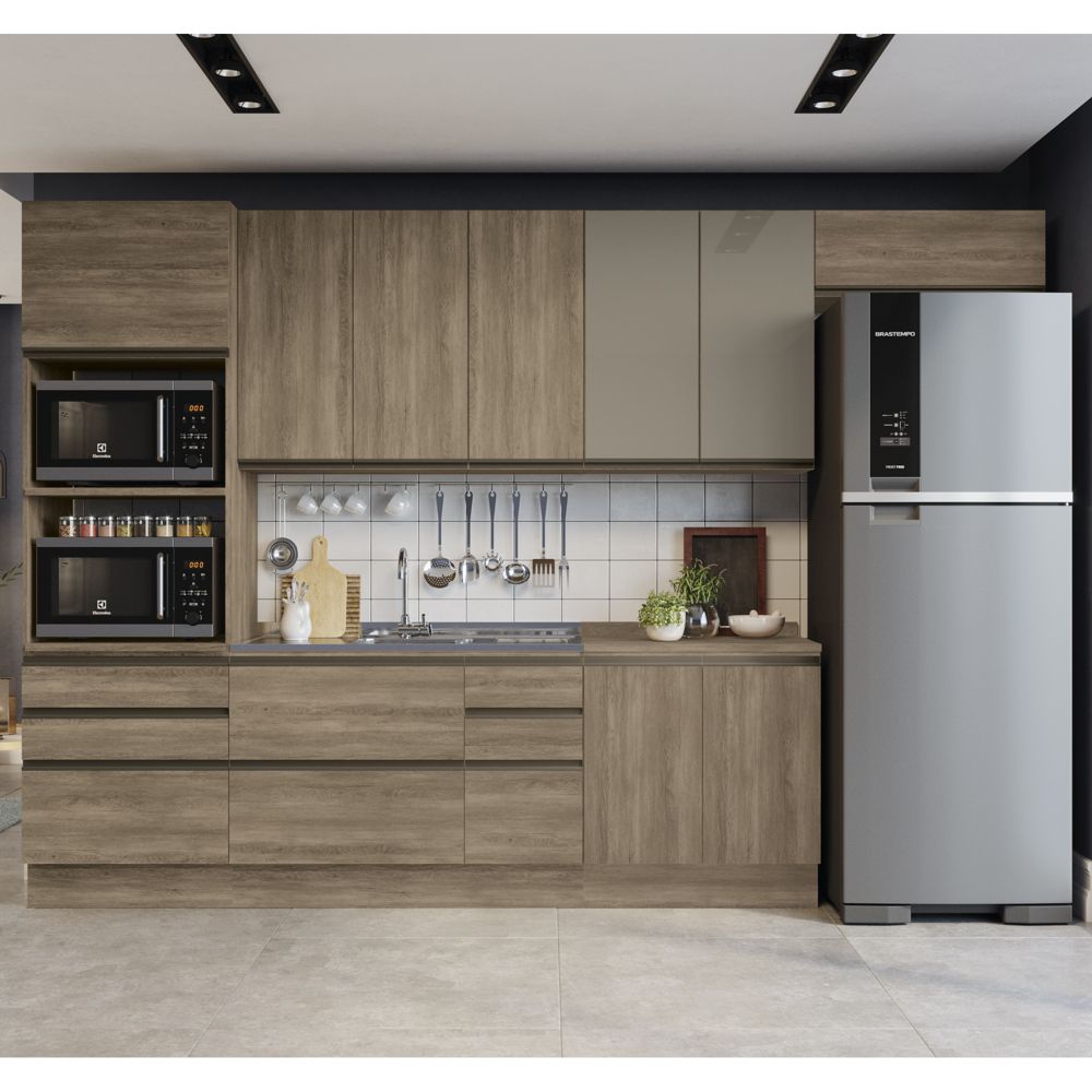 armário de cozinha planejado preto