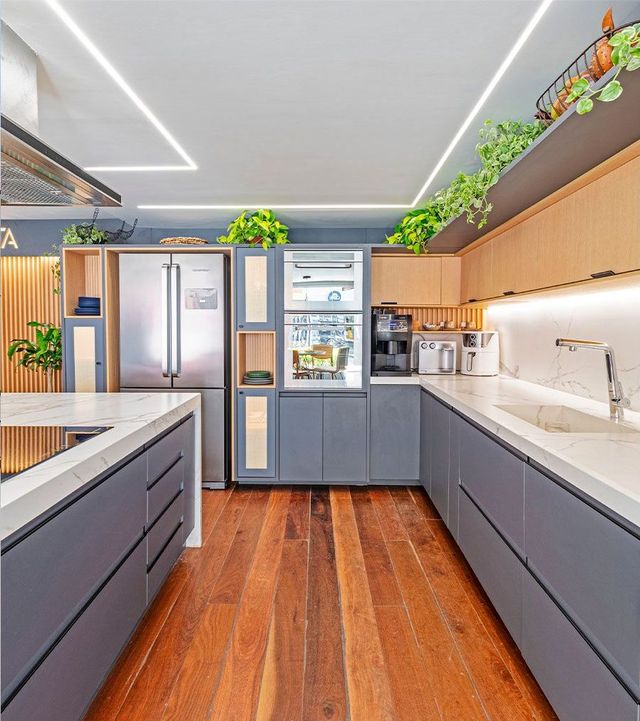 armário planejado cozinha com gavetas
