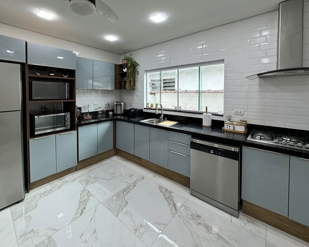 armário planejado cozinha linear