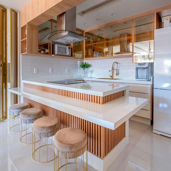 armário planejado cozinha com ilha