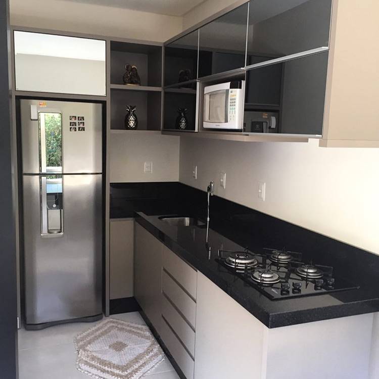armário planejado cozinha branca