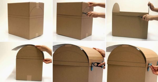 artes com caixa de papelao