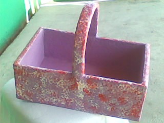 artes com caixa de papelao