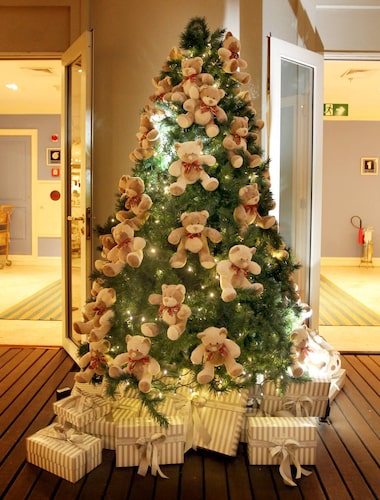 ideias de decoração para árvore de natal grande