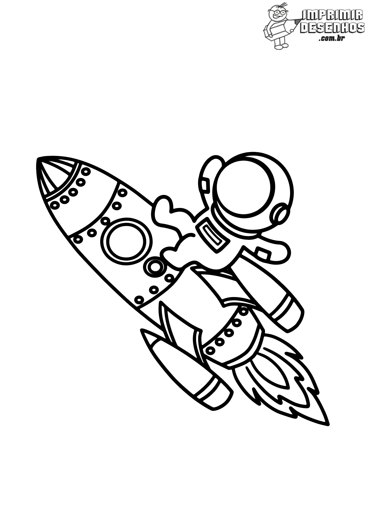desenho realista de astronauta