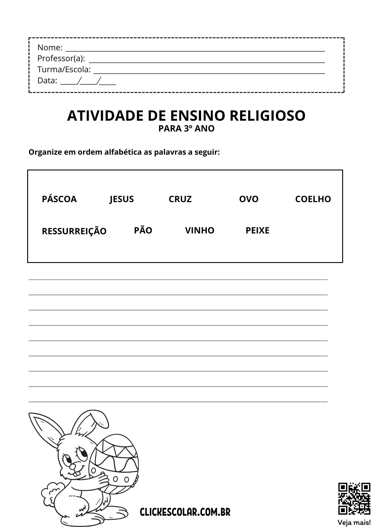 atividade de religião 3 ano pdf