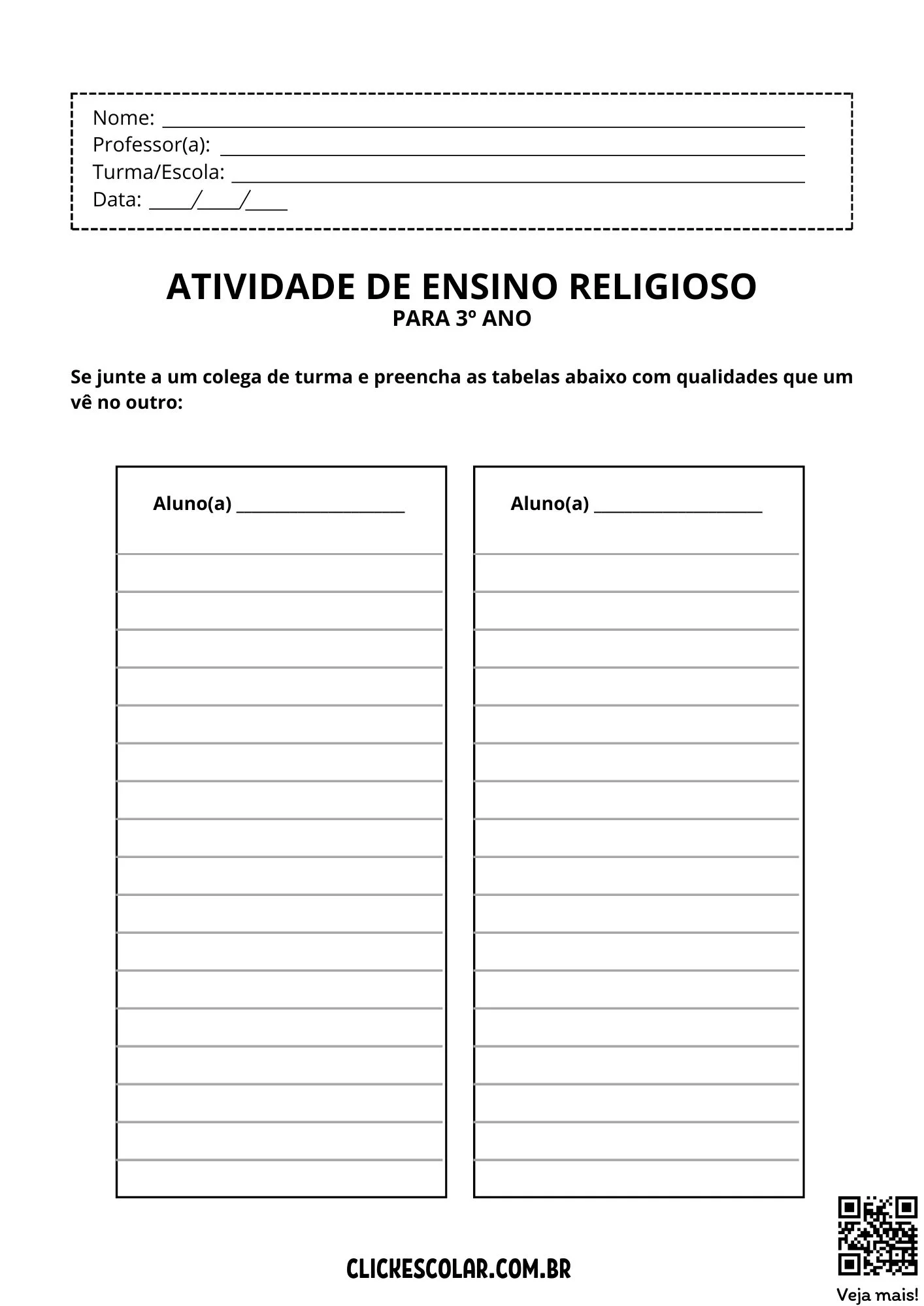 ensino religioso 3 ano atividades bncc