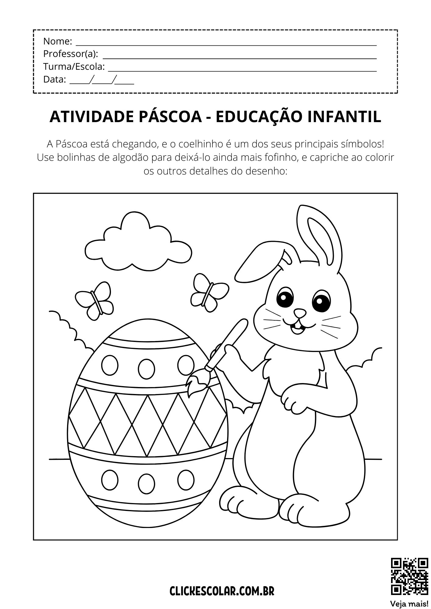 atividades sobre a pascoa