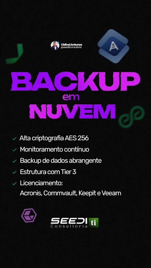 Backup de dados em nuvem com criptografia