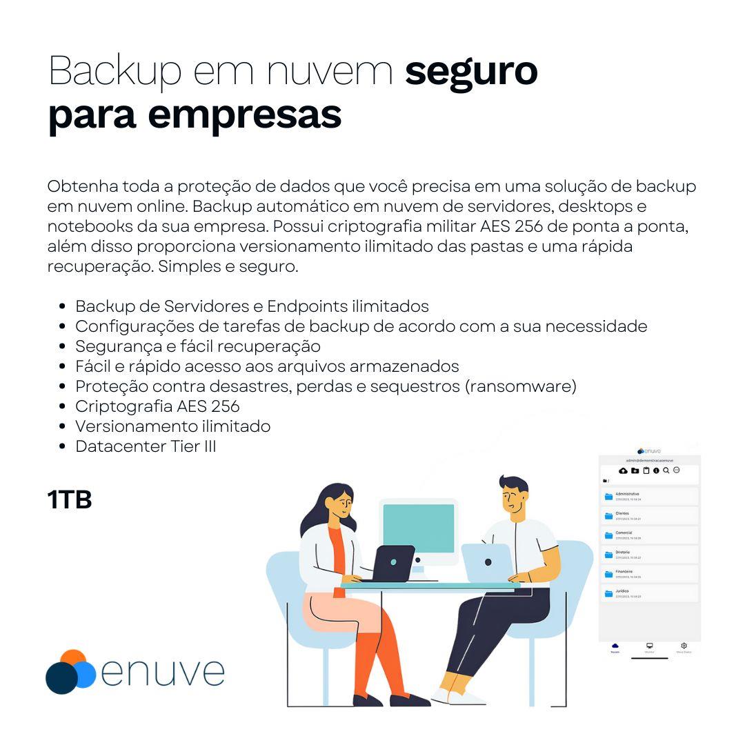Backup Empresarial na Nuvem: Soluções Robustas com Criptografia Avançada