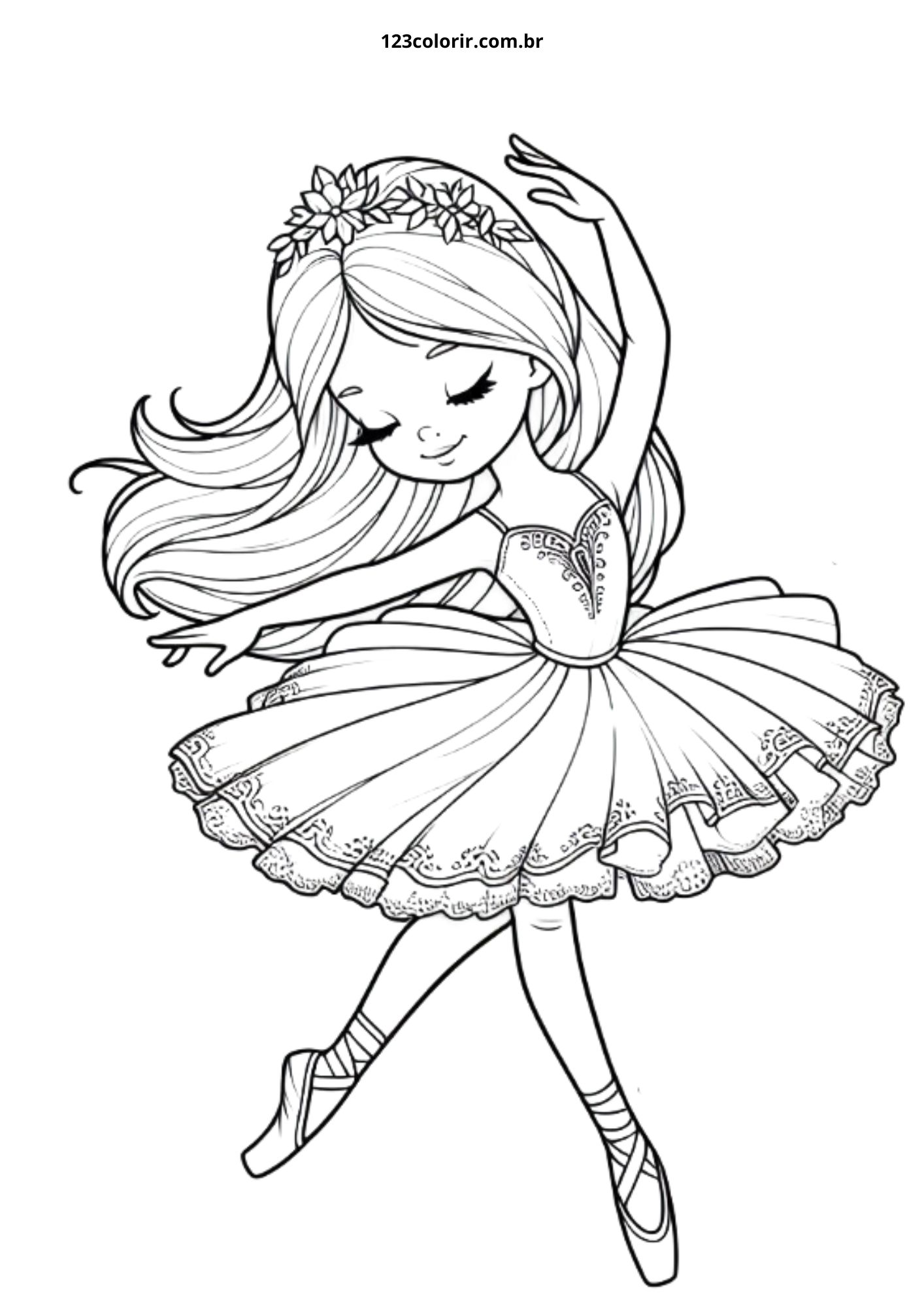 bailarina para pintar