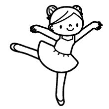 bailarina em movimento para desenhar