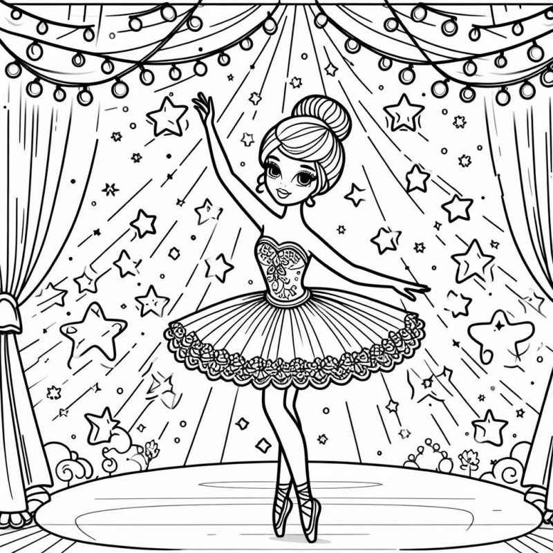 bailarina para pintar