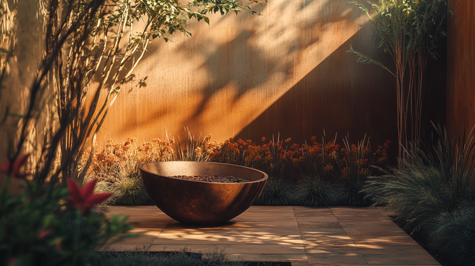 bancada de aco corten