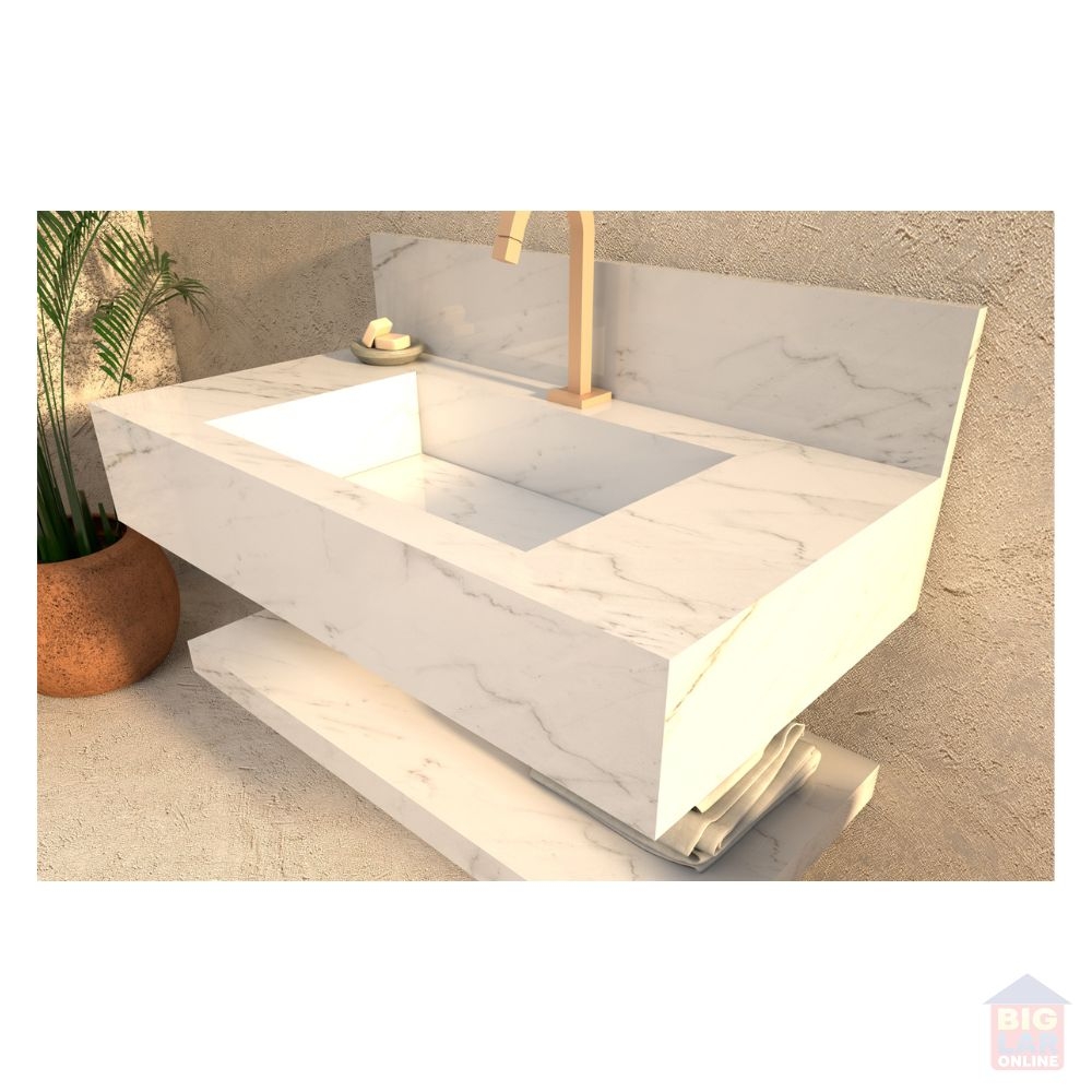 bancada de porcelanato para banheiro