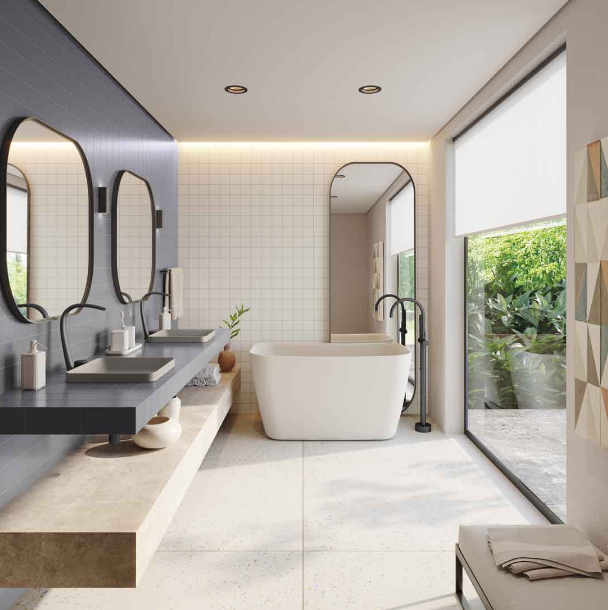 Projetos Inspiradores de Banheiros Pequenos com Banheira de Imersão