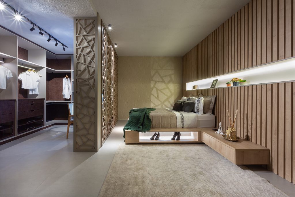 banheira exposta no quarto