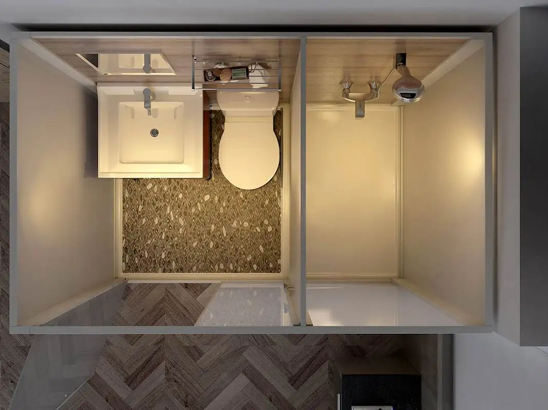 banheiro aberto vs banheiro fechado