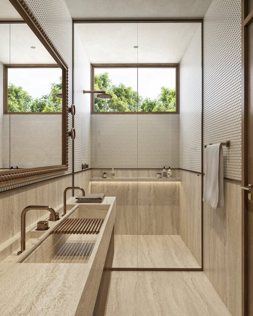 banheiro chique de rico