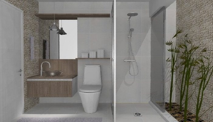 banheiro com decoracao de inverno