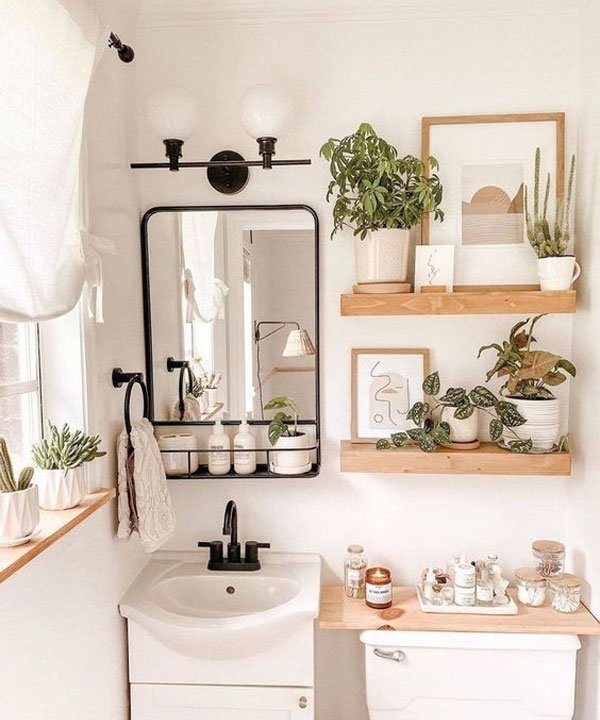 banheiro com decoracao de inverno