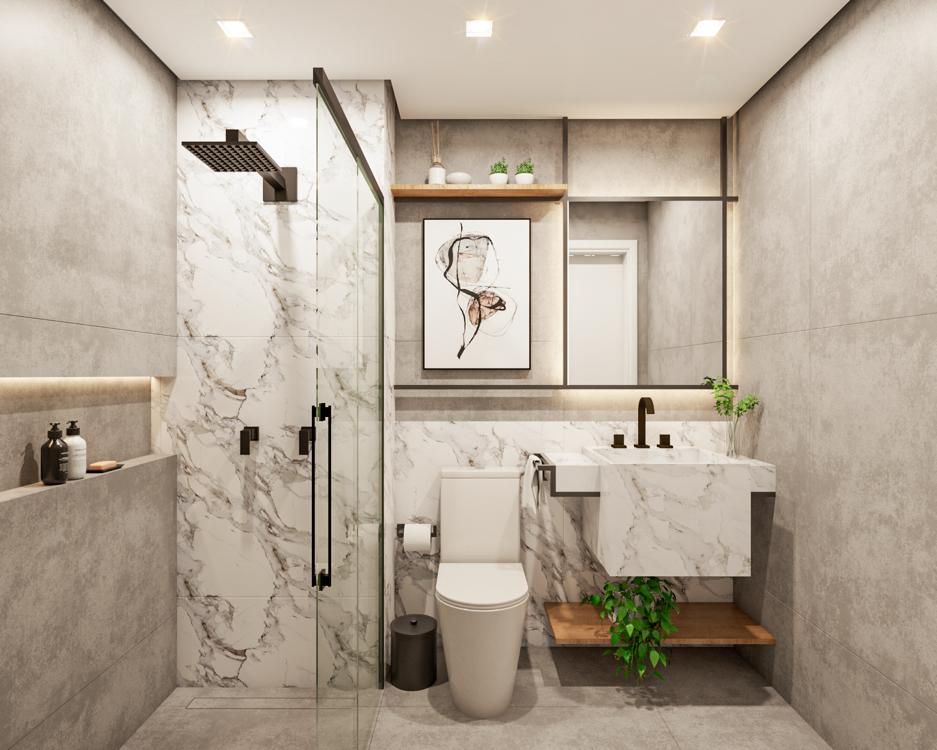 ideias de banheiro futurista moderno