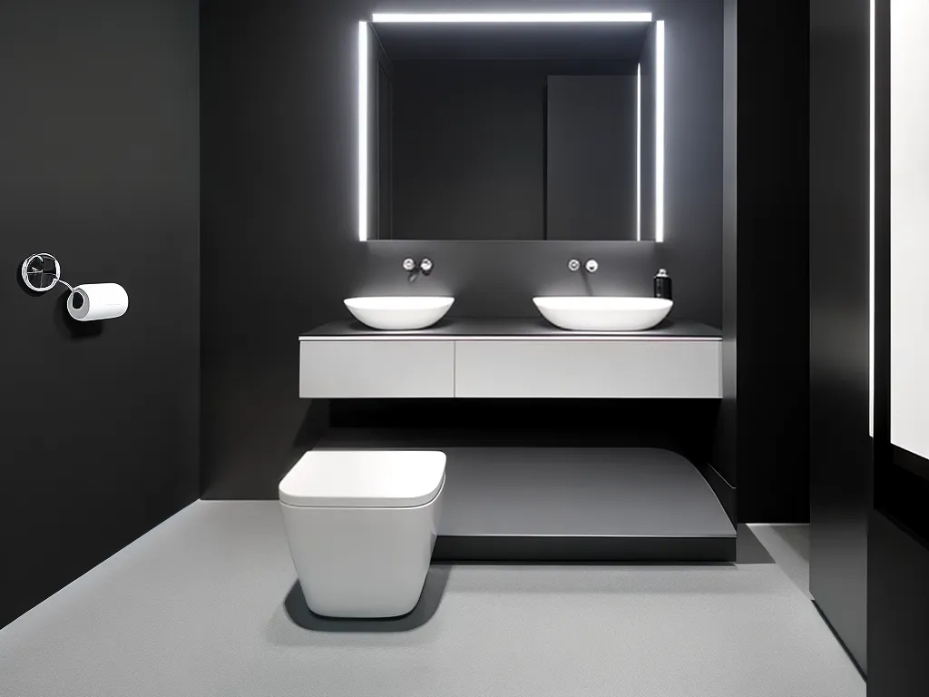 ideias de banheiro futurista moderno