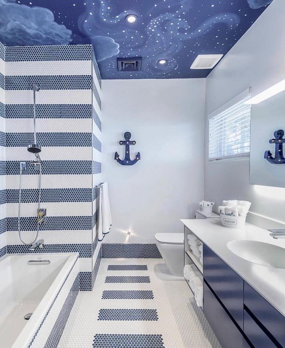 microcimento ou pedra natural para banheiro futurista