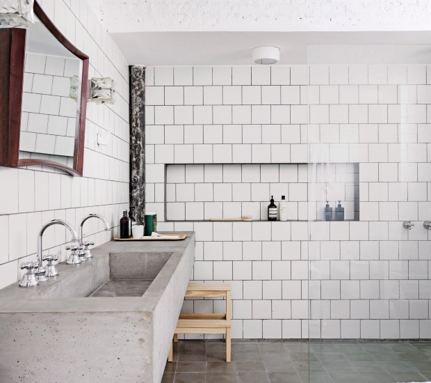 inspiração banheiro decoração grega