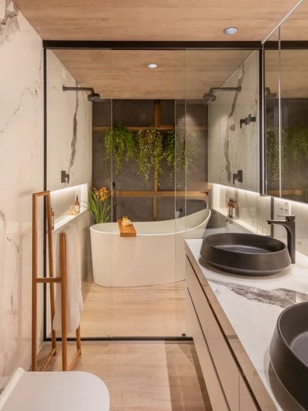 inspiração banheiro de luxo pequeno