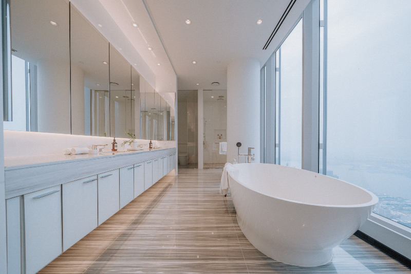 materiais para banheiro de luxo