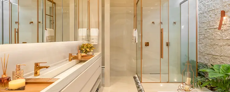 banheiro de luxo vs banheiro simples