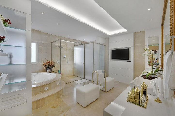 inspiração banheiro de luxo pequeno