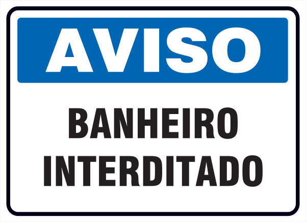 aviso banheiro interditado pdf