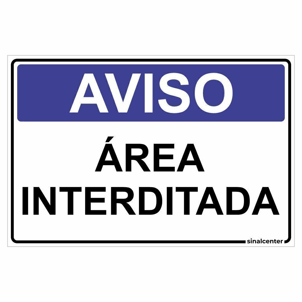 placa banheiro interditado para comércio