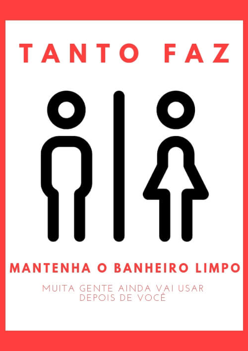 custo instalação placas banheiro masculino feminino