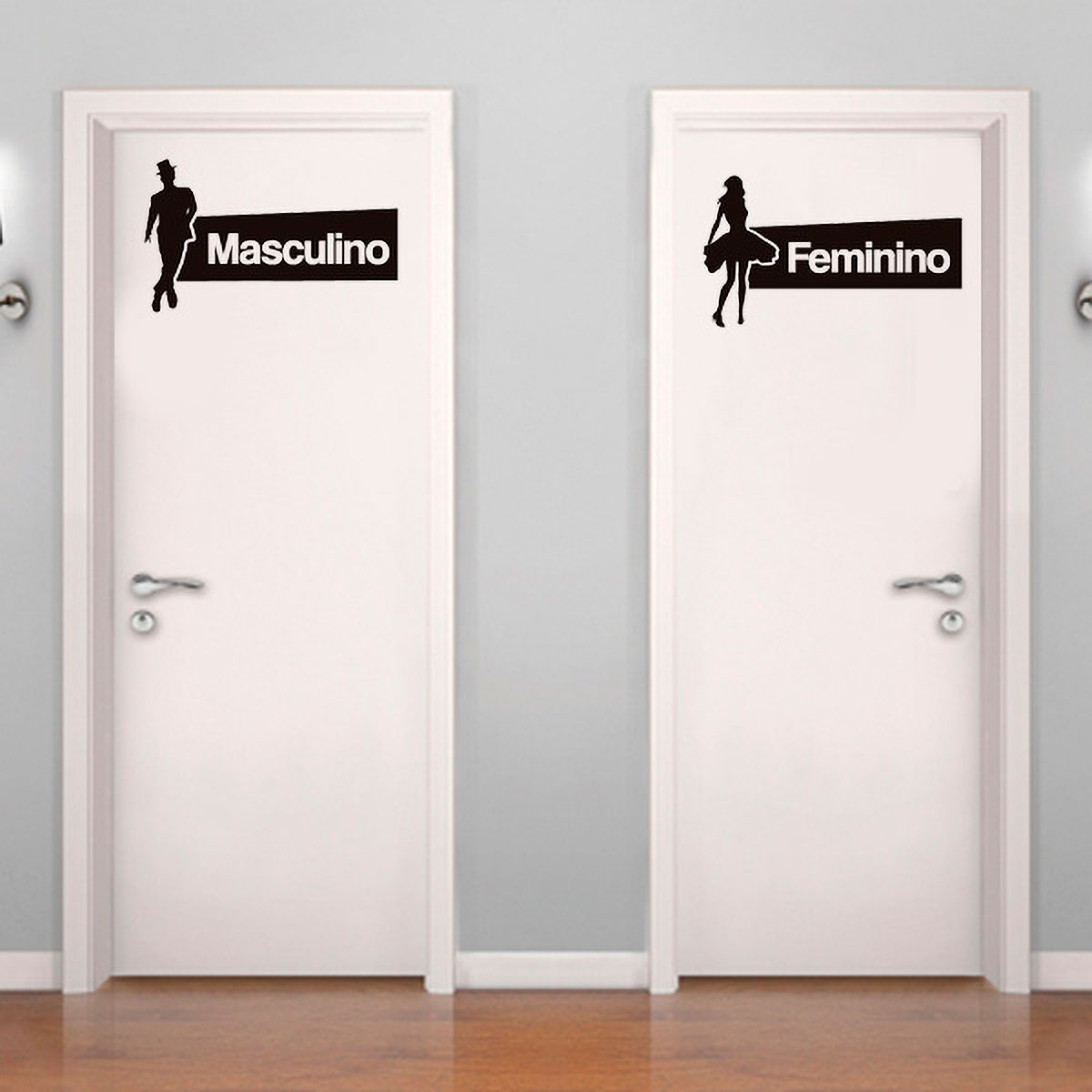 custo instalação placas banheiro masculino feminino