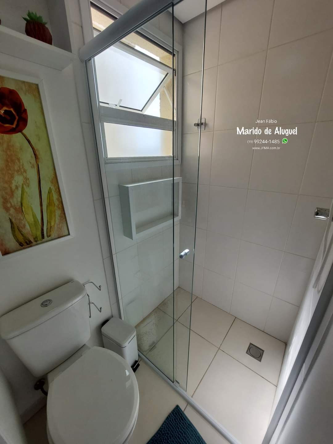 banheiro pequeno com nicho no box