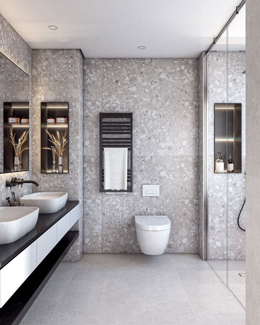 granilite ou porcelanato para banheiro pequeno