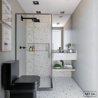 evitar erros granilite banheiro pequeno