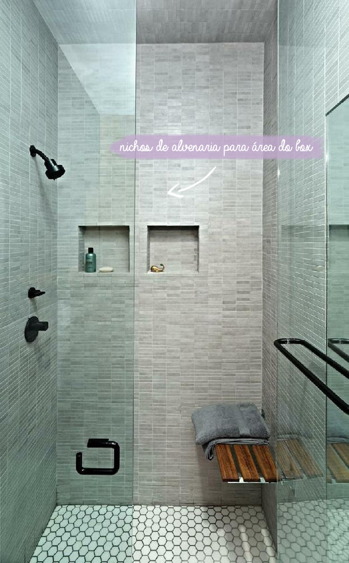 ideias de nicho para banheiro pequeno decorado