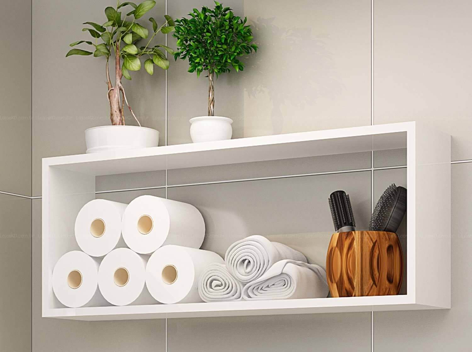 nicho embutido vs nicho de sobrepor para banheiro pequeno