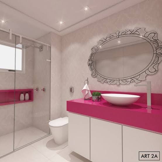 5 Combinações de Cores Perfeitas para um Banheiro Rosa Elegante