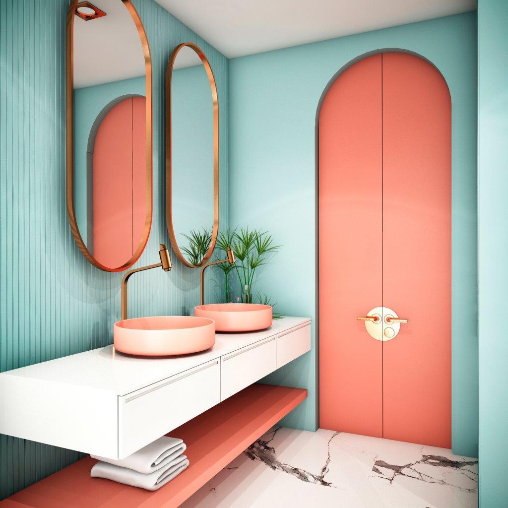 Revestimentos em Rosa: Tendências 2025-2026 para seu Banheiro