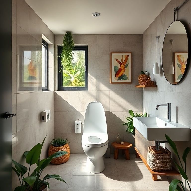 ideias de banheiro weasy para apartamento pequeno