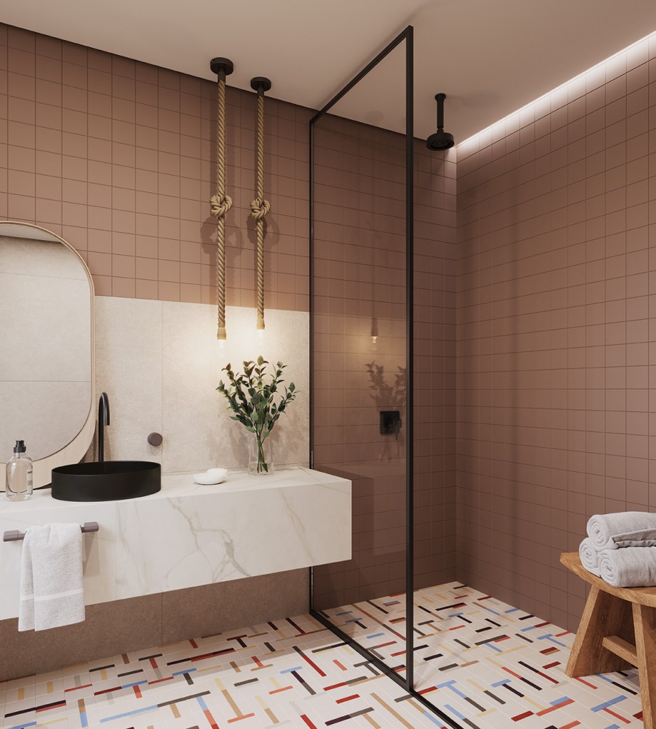 Design Minimalista: Integrando o Chuveiro de Teto no Projeto do Seu Banheiro