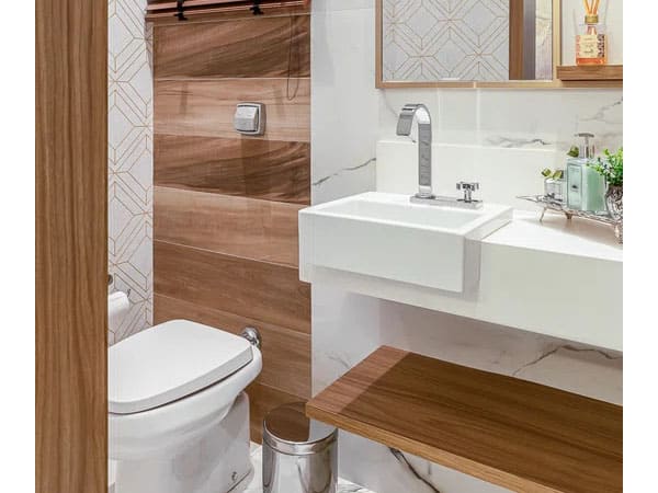 Banheiros com decoracao escandinava