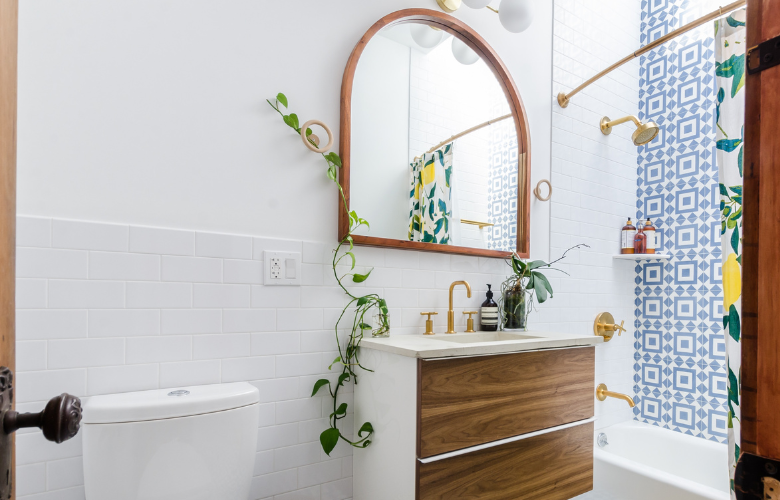 ideias de decoração banheiro com plantas pequenas