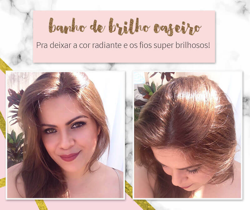 banho de brilho para cabelos com luzes